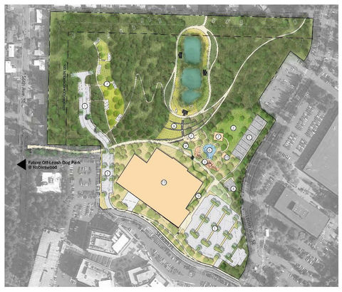 Master Plan of Bellevue Airfield Park (click on image to view larger master plan))