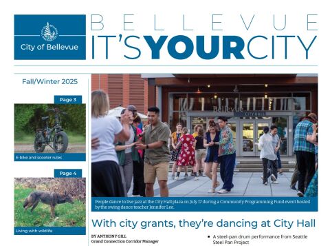 Front page of It's Your City newsletter