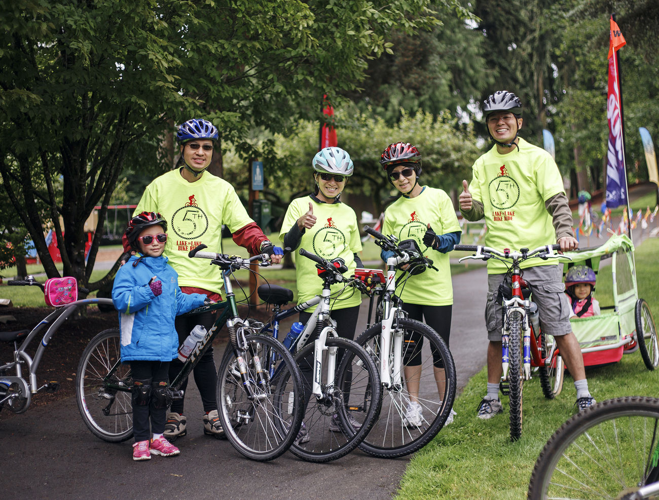 The Lake to Lake Bike Ride is a family affair for this group of riders.