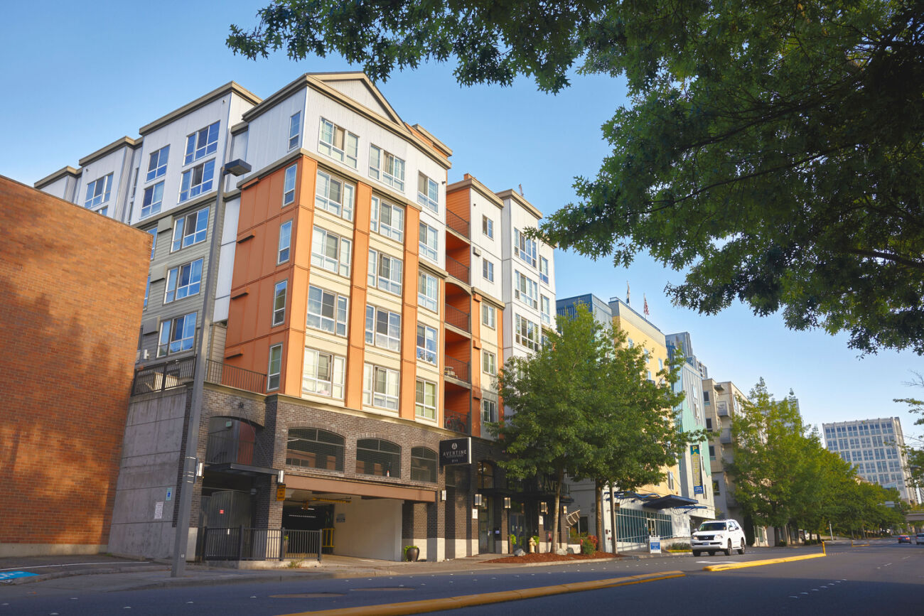 The Aventine Apartments, featured in this image, include affordable housing.