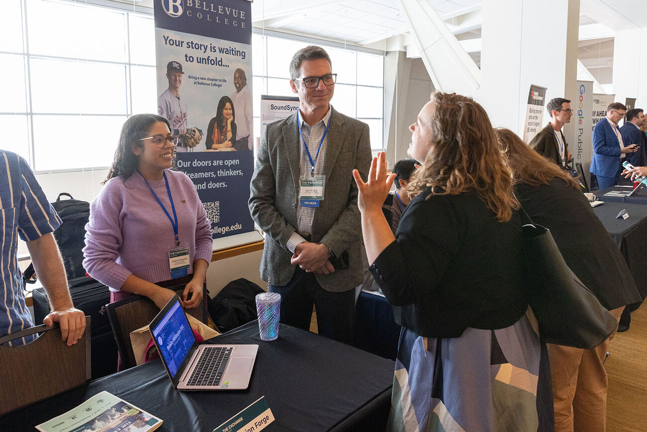 People connect at the City of Bellevue's Exchange event in June 2026.
