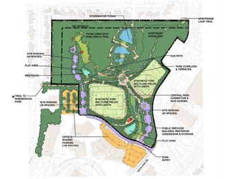 graphic of 2012 Bellevue Airfield Park Master Plan