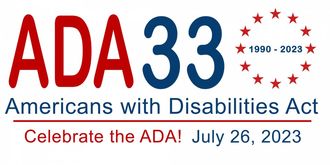 Logo for ADA 33rd anniversary