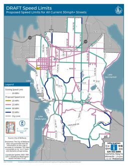 Safe Speeds Bellevue Proposed Speed Limits