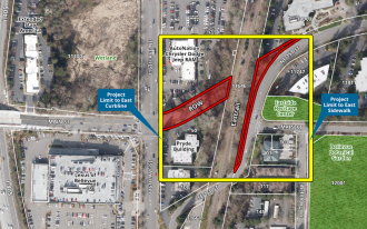 Eastrail Connection to Main Street Arial View