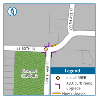 SE 60th Street and 120th Avenue NE Crosswalk Improvements