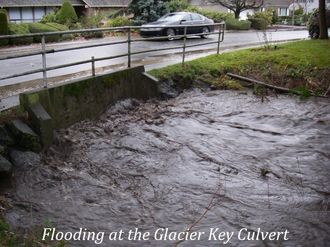Flooding at the Glacier Key Culvert