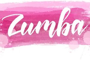An image of the text ZUMBA for the fitness dance class