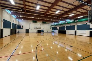 image of inside Tyee Community Gym, view from back door