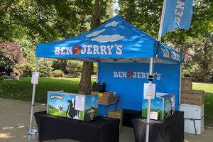 Image of Ben & Jerry's ice cream food booth at Bellevue Downtown Park