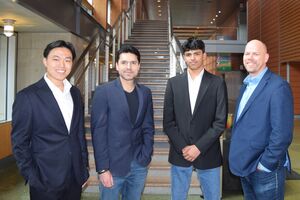 Civic challenge participants from left to right, Legislaide, Certivo, FindIt, and Juganu.