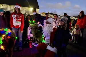 Image of Santa with sheep