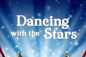 Text reads "Dancing with the Stars" on a starry background